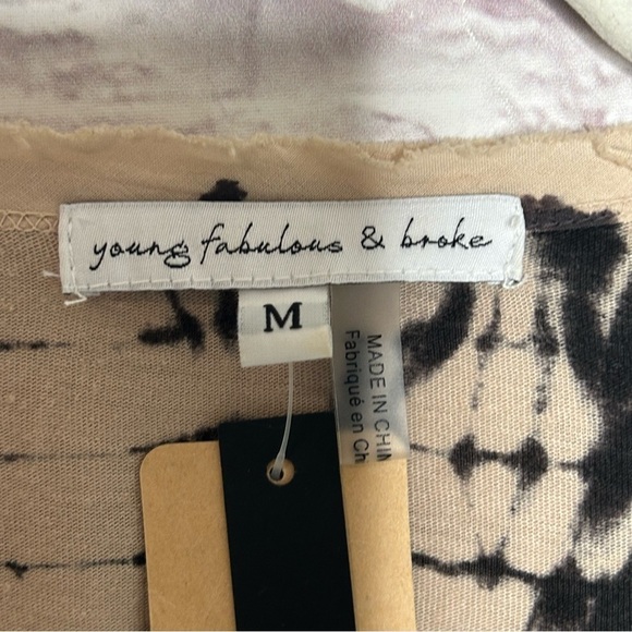 Young Fabulous & Broke Tie Dye Long Sleeve T-Shirt NWT - Picture 9 of 14